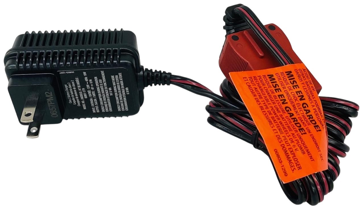 Fisher Price, Power Wheels, 6 Volt Red Battery Charger, 00801-1481, 00801-1779