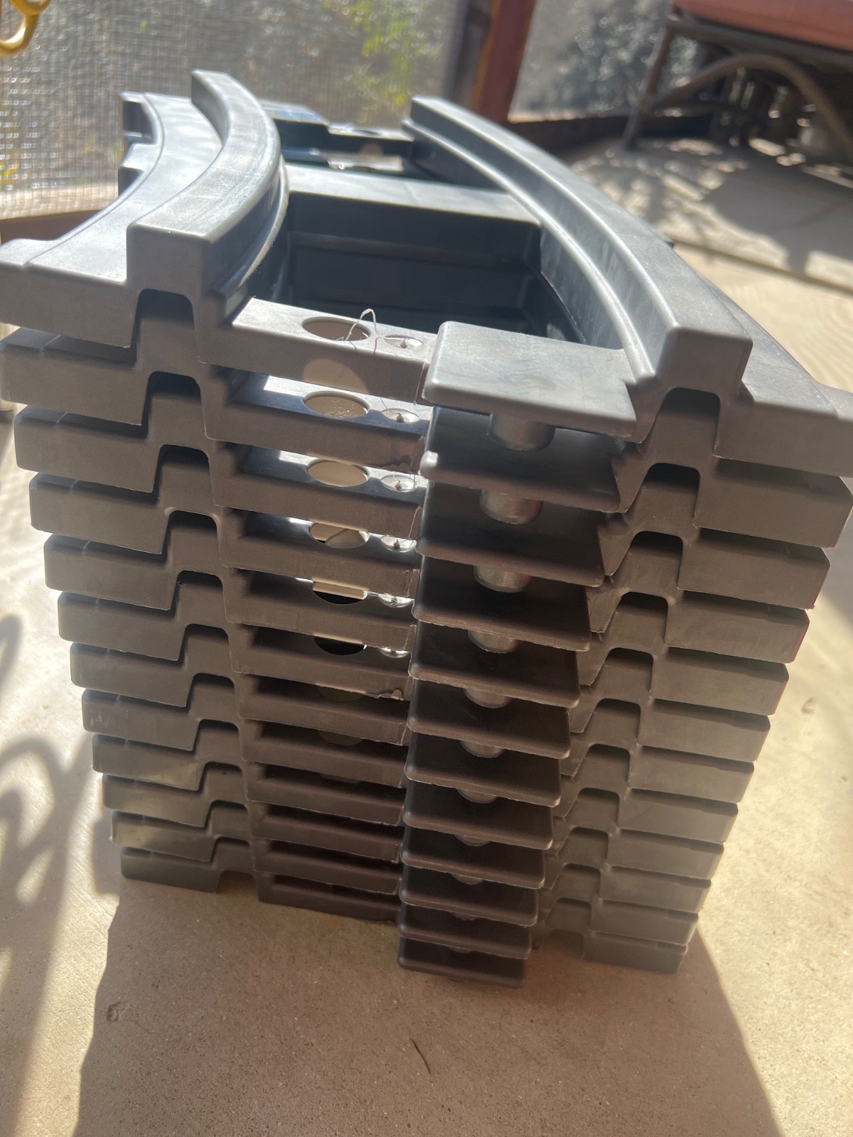 Peg Perego Train Track Set (12) numbered Curved Sections – Thomas, Santa Fe