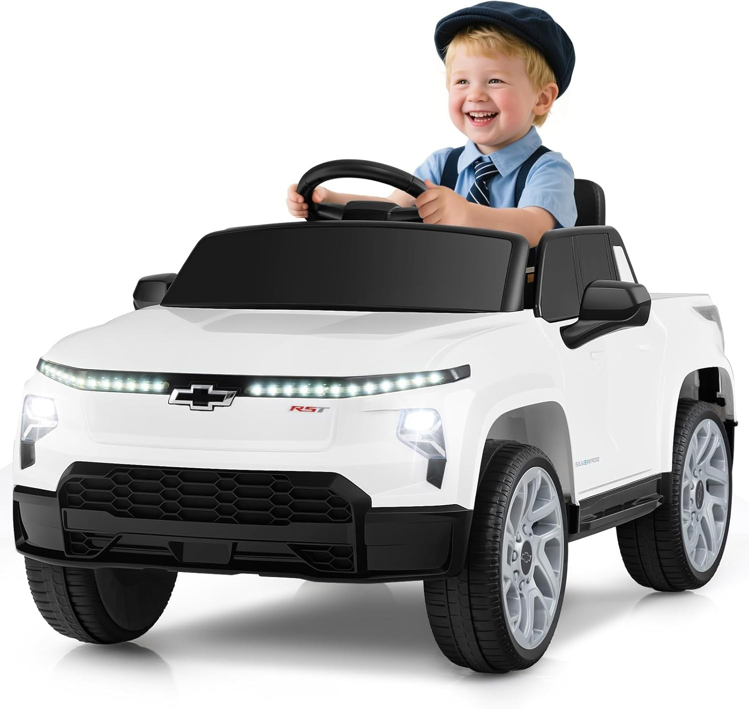 Licensed Chevrolet Silverado Ride on Car for Kids by , 12V Battery Powered Elect