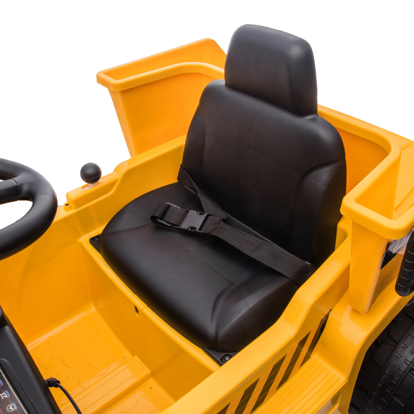 12V CAT Electric Dump Truck Ride On Toy Car Construction Battery Power Kids Gift