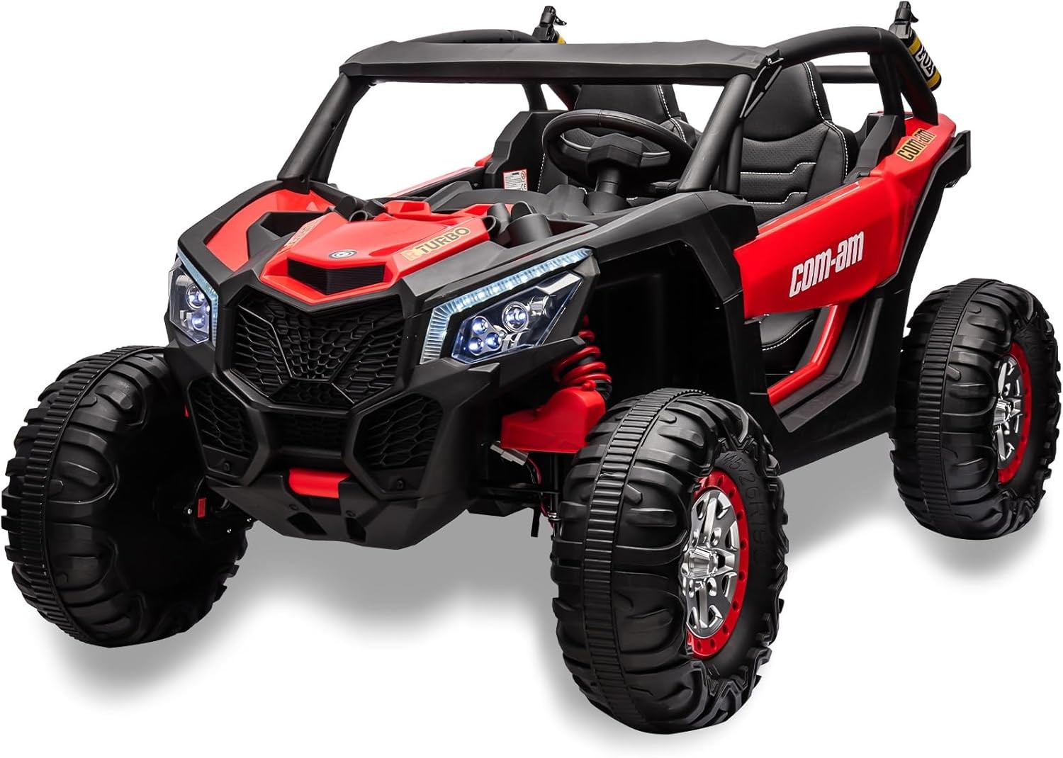 24V 2-Seater 4WD Kids Truck 300W Power with Remote, Spring Suspension Multicolor