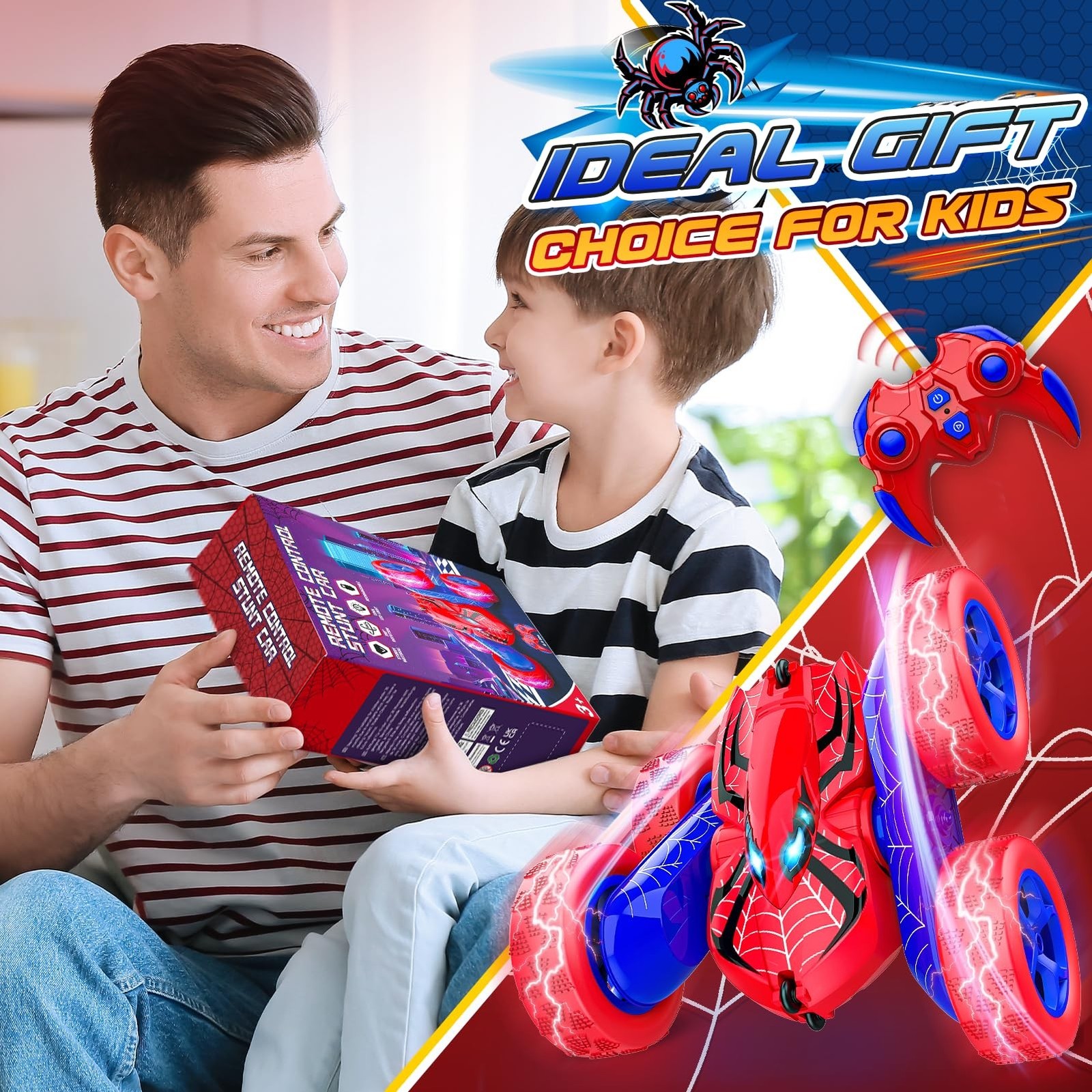 Remote Control Car,RC Cars Boys Toys for 3 4 5 6 7 8 9 10 11 12 Year Old Boy …