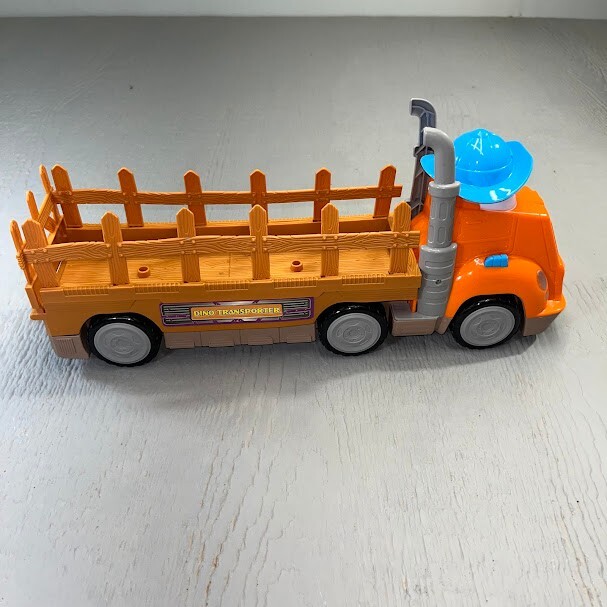Kid Connection Dino Transporter Truck Kids Toy Removable Bed Push Button Sounds