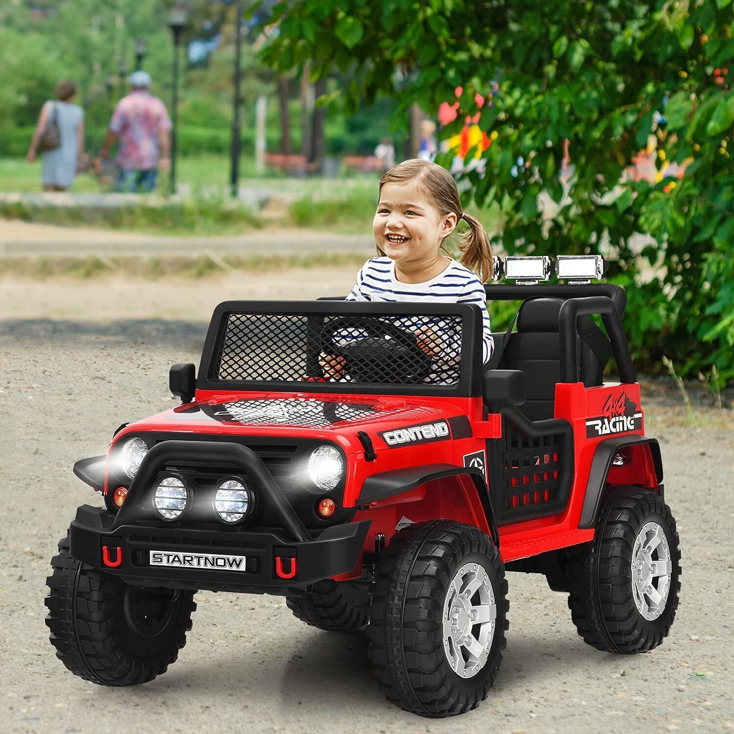 12V Kids Ride On Car 2 Seater Electric Vehicle Toy Truck Jeep MP3 w/ Remote Gift