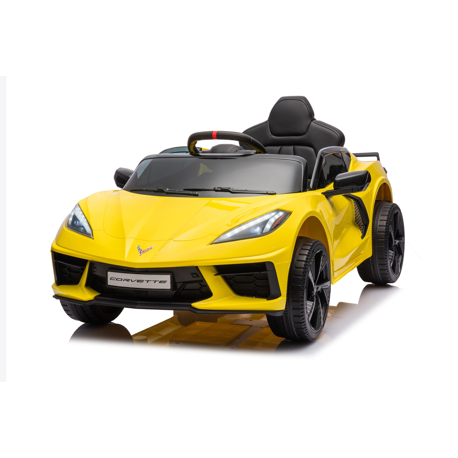 12V Chevrolet Corvette C8 1 Seater Kids Ride On Car Electric Toy Vehicle Remote