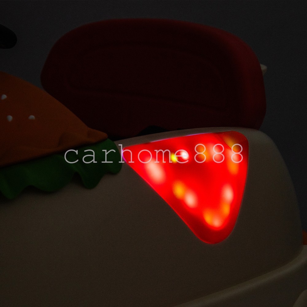 12V Kids Ride On Electric Bumper Car W/Parents Control, Cute Realistic Hamburger