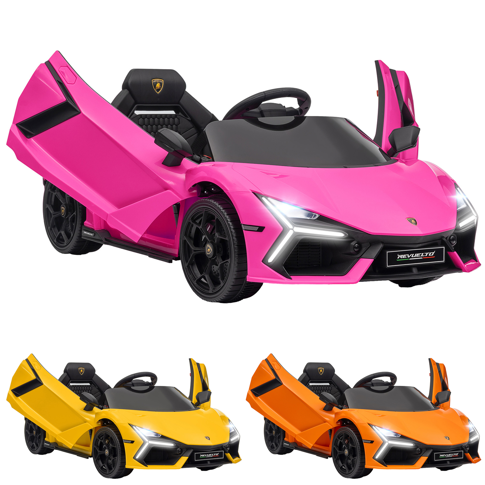 Lamborghini Revuelto Licensed Kids Ride on Car w/ Suspension