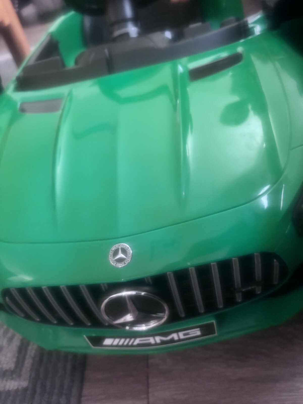 Kids Ride on Car Mercedes Benz AMG GT-R Electric Battery Powered Car – Red/White