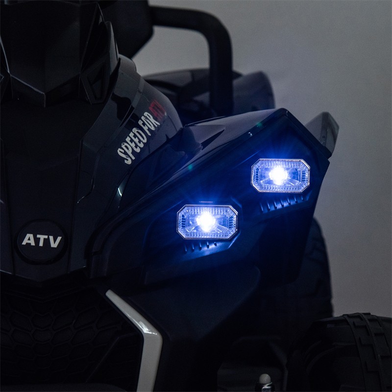 24V Kids Ride On Toy Electric ATV 4-wheel shock absorber 1.24-3.73MPH Aged 3-12