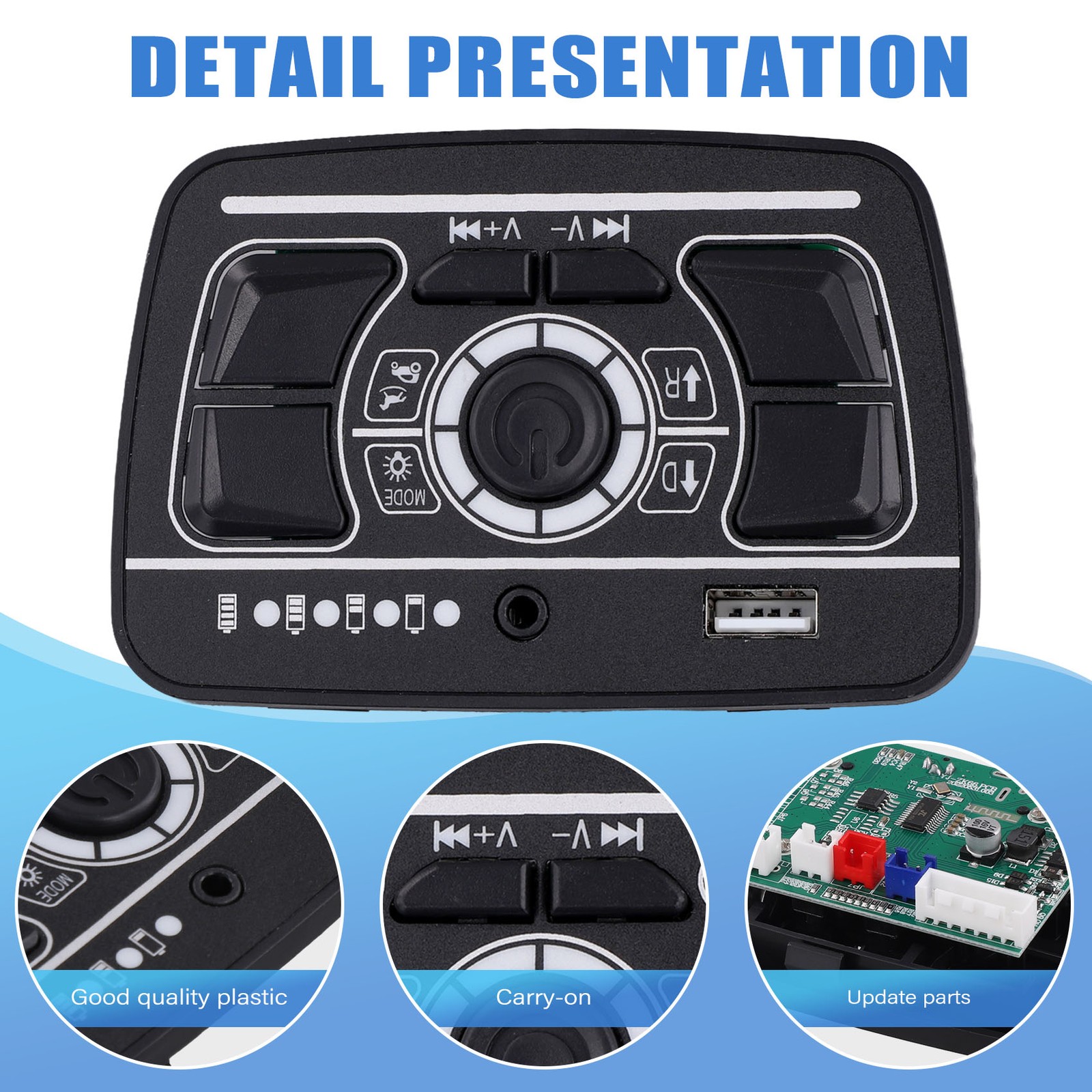 Children’S Electric Car Central Control Panel Multi Functional Bluetooth8192