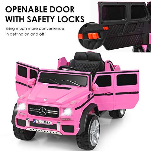 Ride on Car, Licensed Mercedes-Benz Maybach, 12V Battery Powered Vehicle Pink