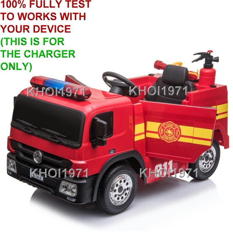WALL charger AC adapter FOR Blazin Wheels FIRE TRUCK ride on 12V BATTERY
