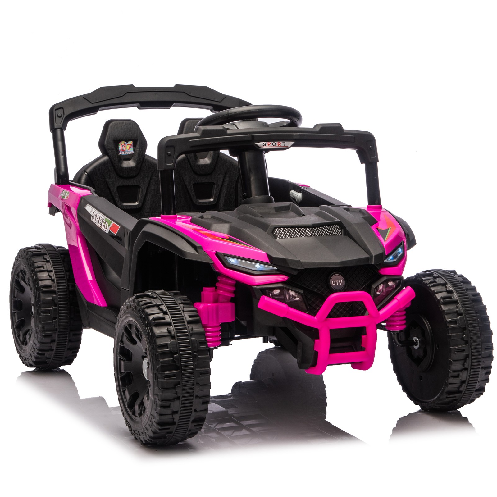 24V Kids Ride on UTV Electric Off-Road Car Speed 1.86-3.11mph w/Remote Control
