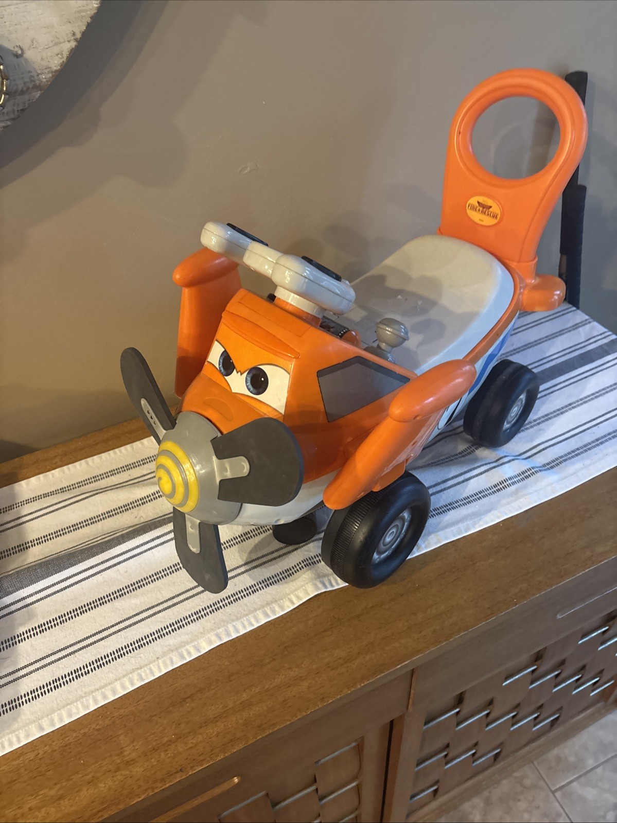 Kiddieland Disney Planes Fire & Rescue Ride On Toy Dusty Crophopper Toddler Wrks