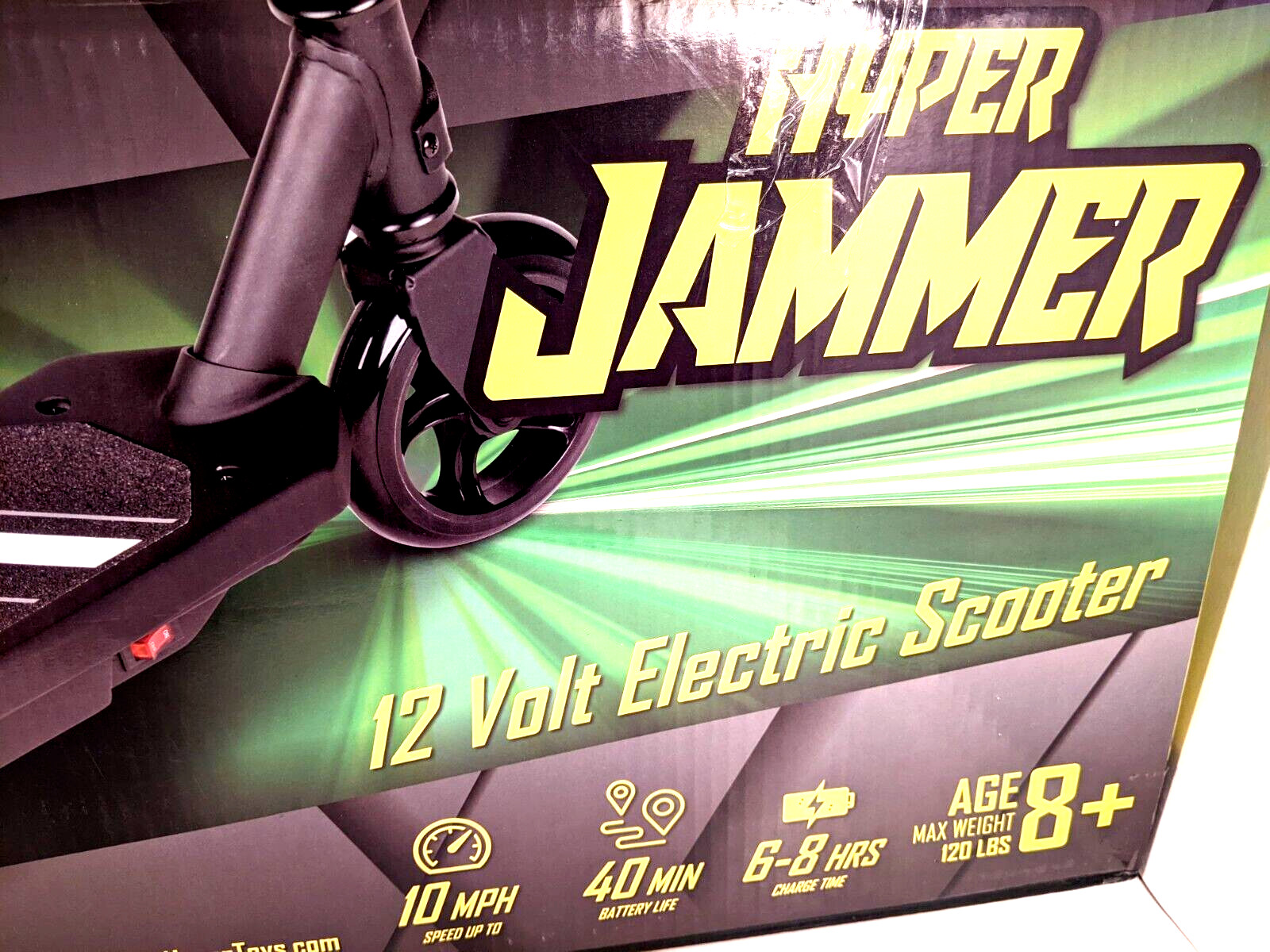 Hyper Toys Exclusive 12 Volt Jammer, Kids Electric Scooter Ride On, Ages 8 Years