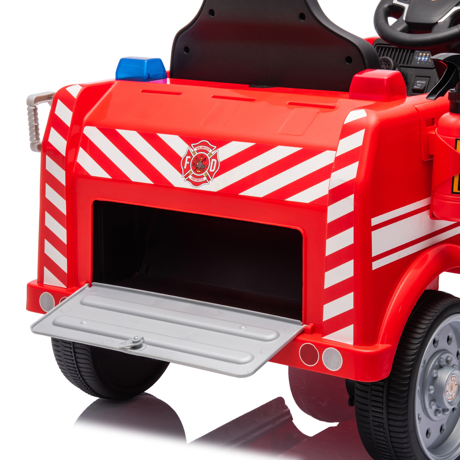 12V Freddo Firetruck Ride On Toy Car 1 Seater Electric Fire Truck with Remote