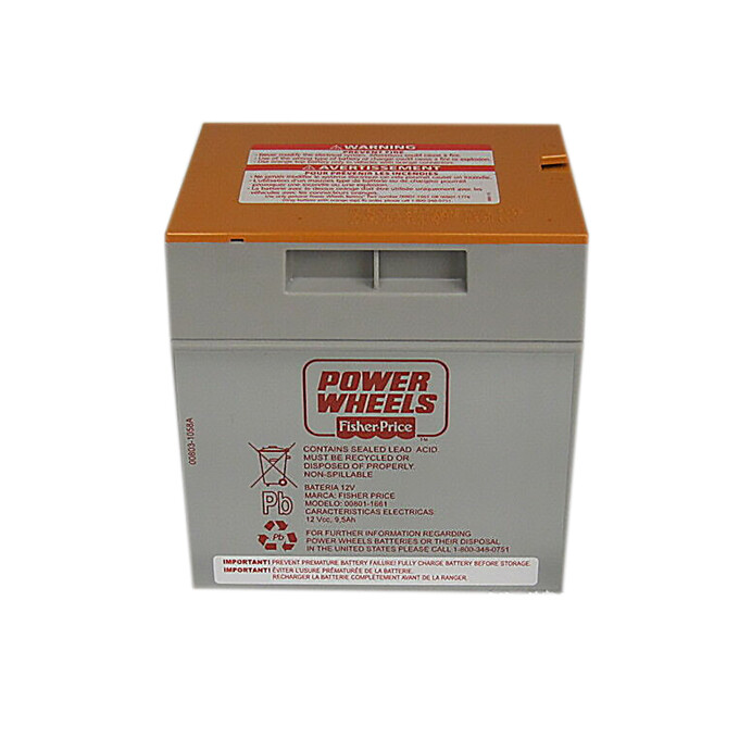 Power Wheels X6645 Fisher Price Jeep Hurricane 12 Volt Orange Top Battery OEM
