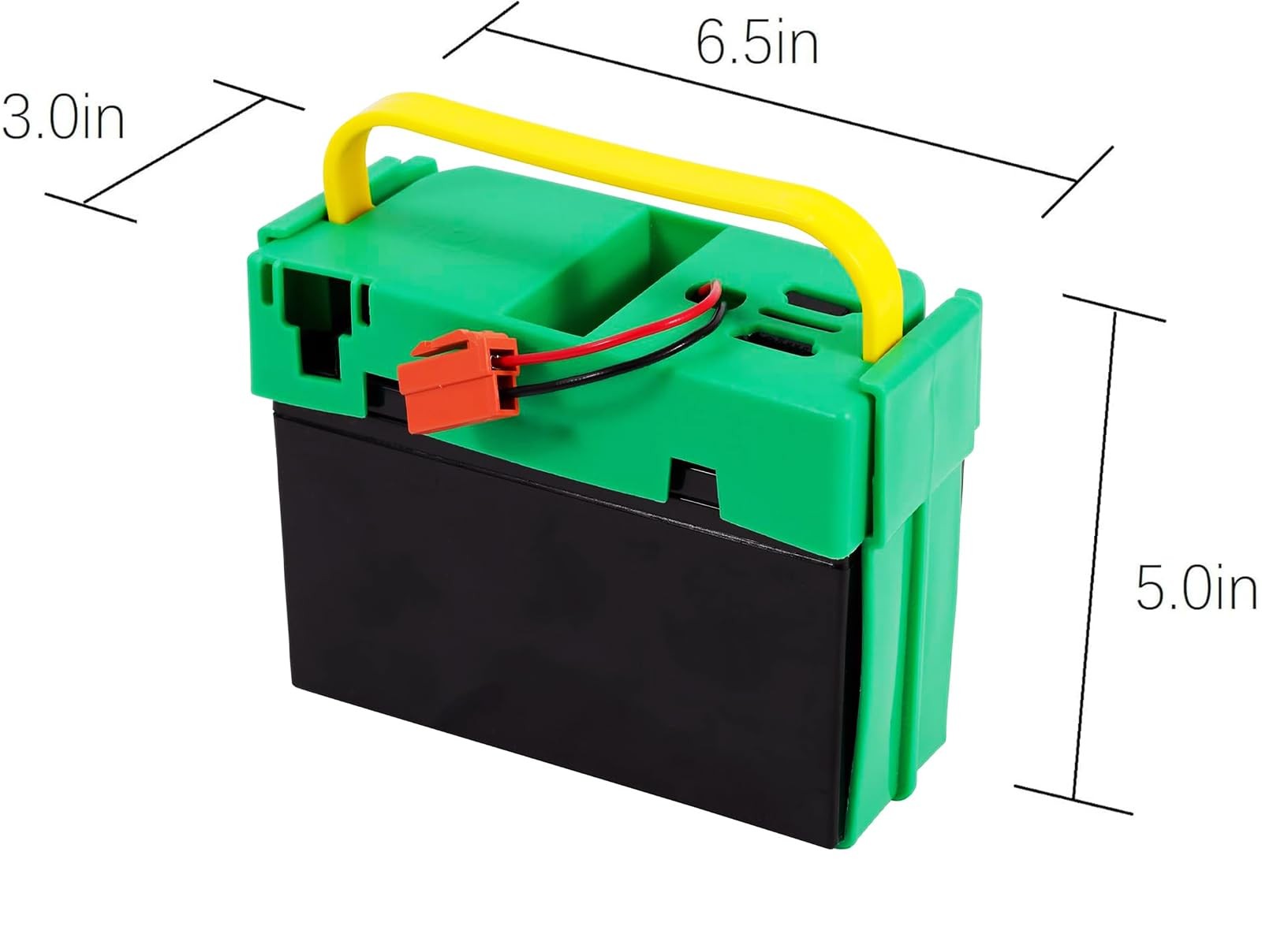 UNIKARO 12V 7Ah Li-ion Battery Pack for Kids Ride-On 24v 7ah, Green And Black