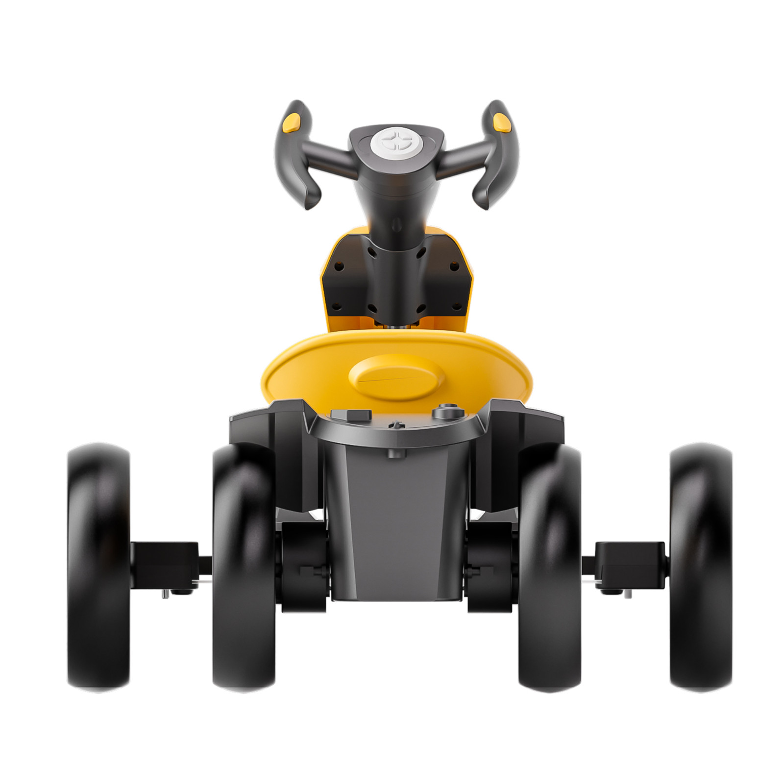 12V Electric Go Kart for Kids with Adjustable Seat Kids Pedal Go Kart, Yellow