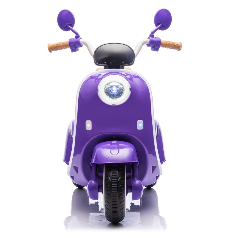 12V Kids Ride On Three-Wheel Electric Motorcycle W/Bluetooth Music For 3-6 Years