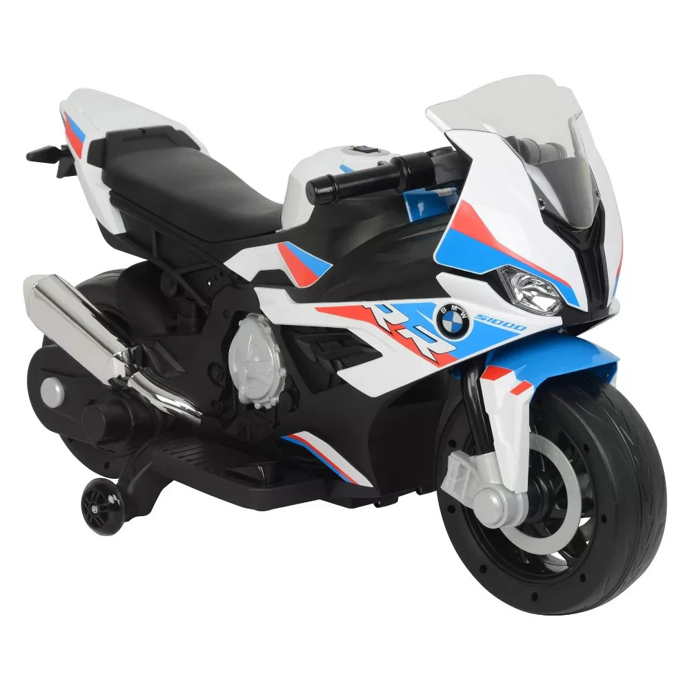 Best Ride on Cars BMW S1000RR 12V Ride-On Motorcycle Kids w/ Training Wheels