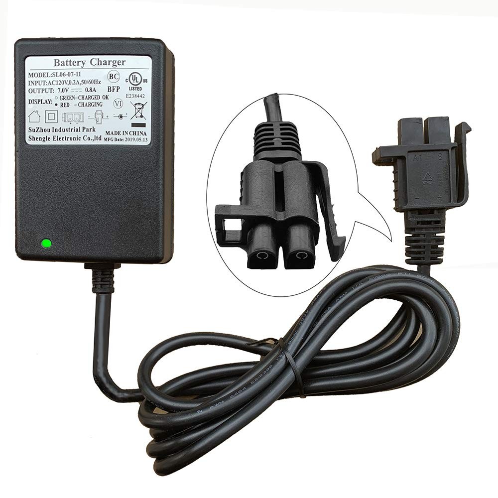 7.0V-0.8A Ride-On Toys & ，6V Vehicles B Plug Charging Adapter for Princess St…