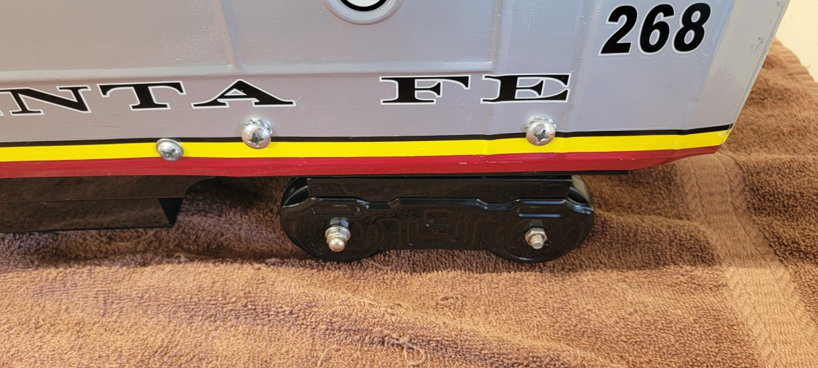 Morgan Cycle Metal Kids Ride on Santa Fe Train Discontinued