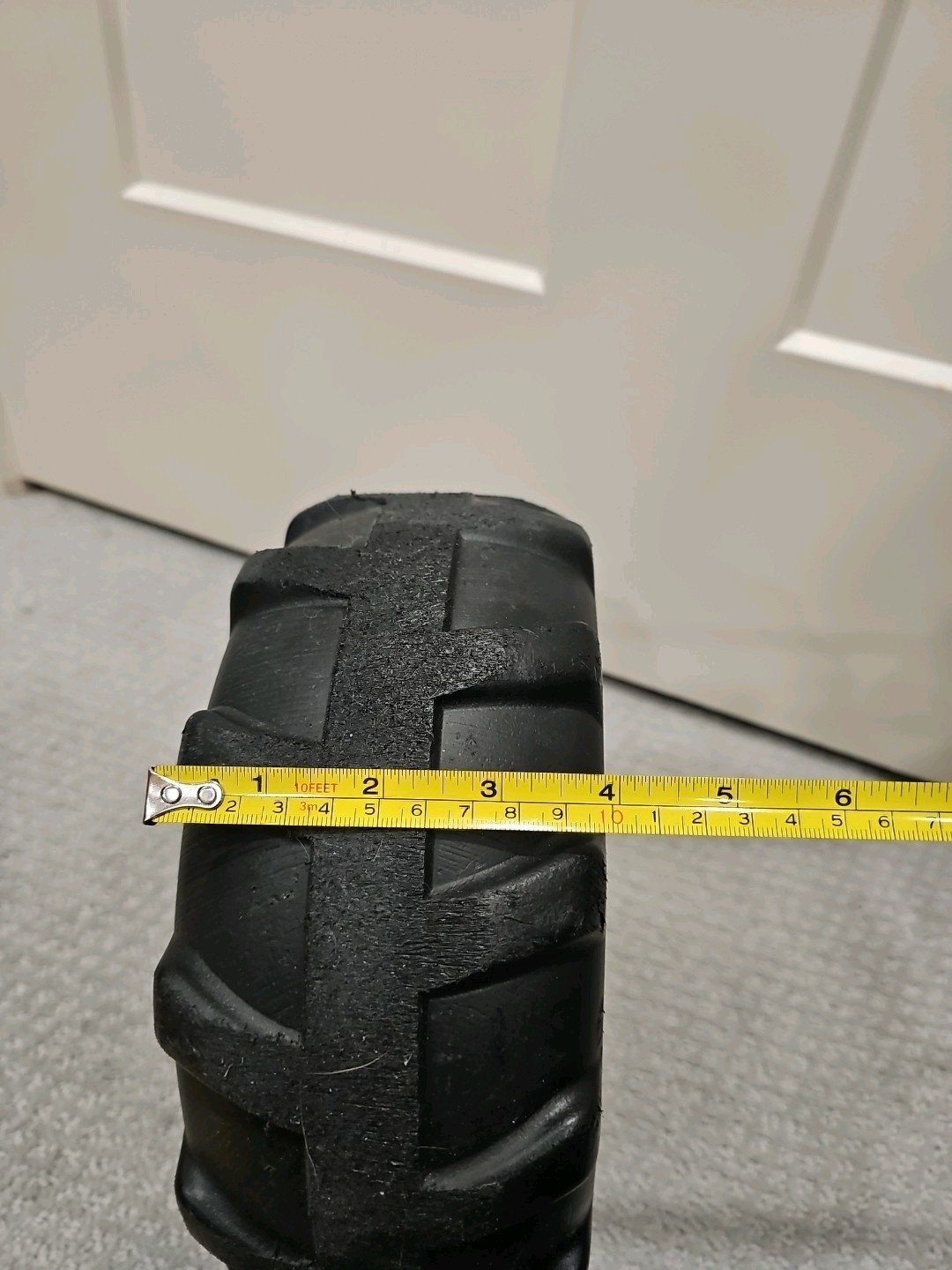 Peg Perego John Deere Tractor Front Tire Wheel Good Used Condition No Holes