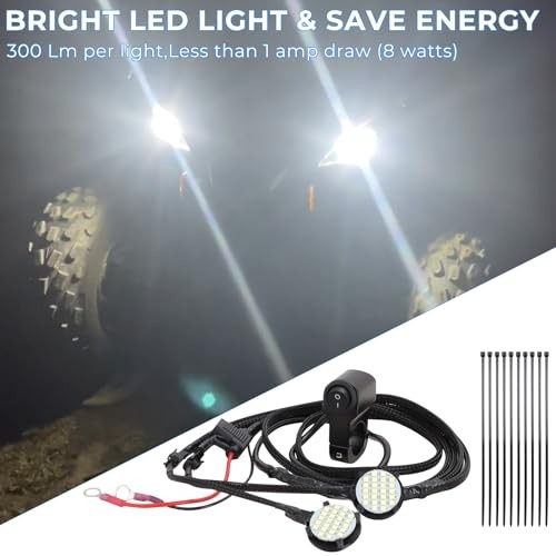 Left & Right Headlight Kit for 2016-2024 Yamaha Raptor 90 Raptor 110