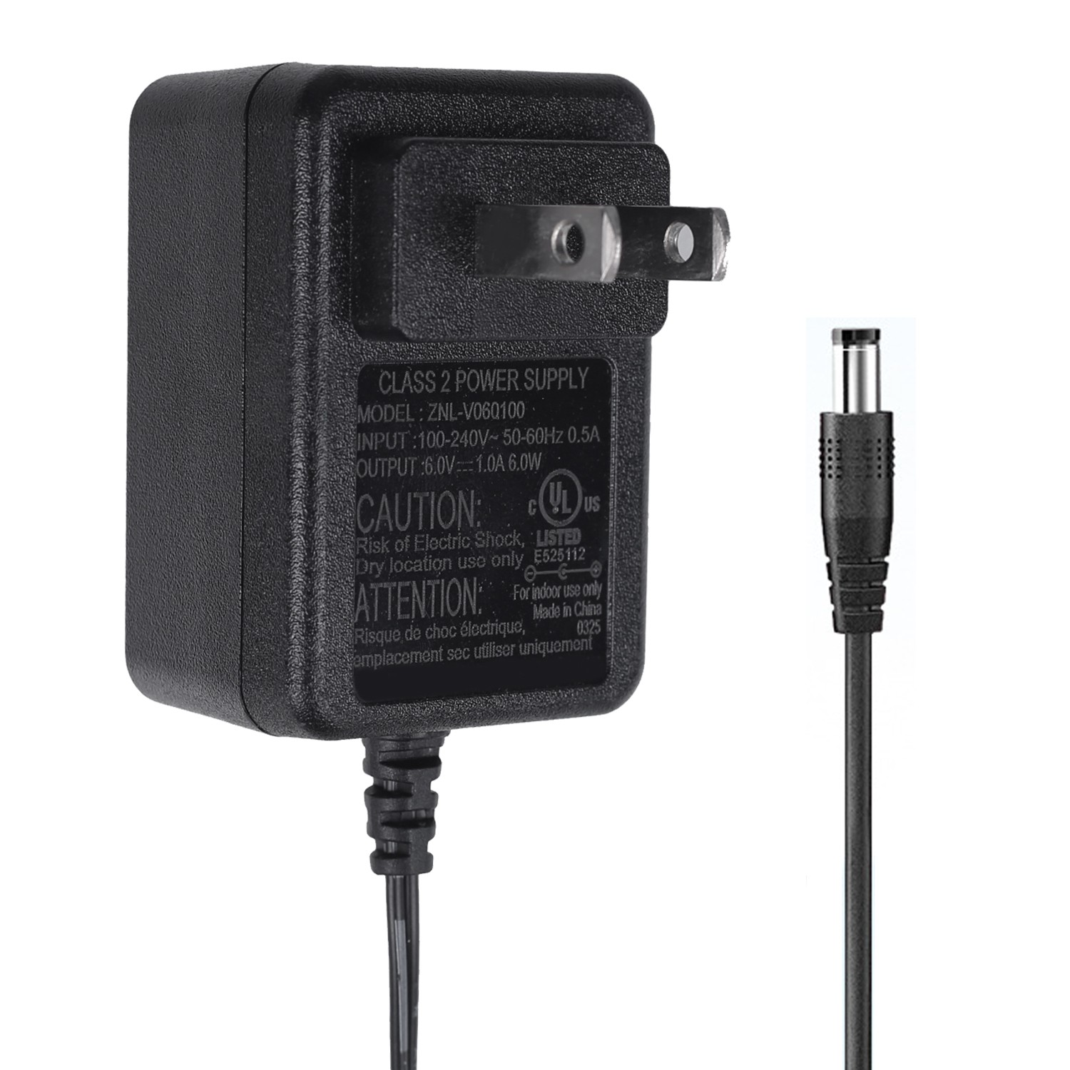 6V Battery Charger for Kids Ride On Toys, Cars Jeep SUV Bumper Power Adapter