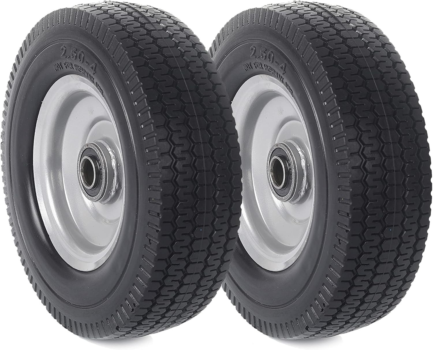 8-Inch Flat-Free Wheel Assemblies – 5/8 & 3/4 Bearing Compatibility