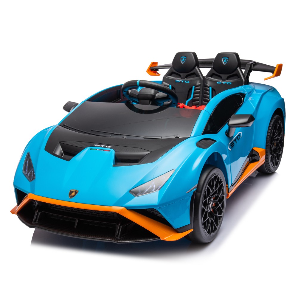 Kids Lamborghini Huracan Sto 24V Electric Ride-On Car w/ Drift, LED, Music