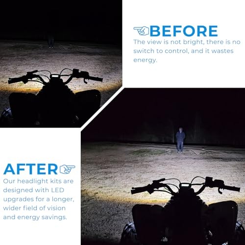 Left & Right Headlight Kit for 2016-2024 Yamaha Raptor 90 Raptor 110