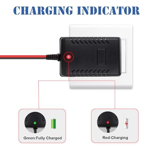 6V Charger for Kids Ride On Toy Cars 6 Volt Battery Charger for BMX X5 Kid