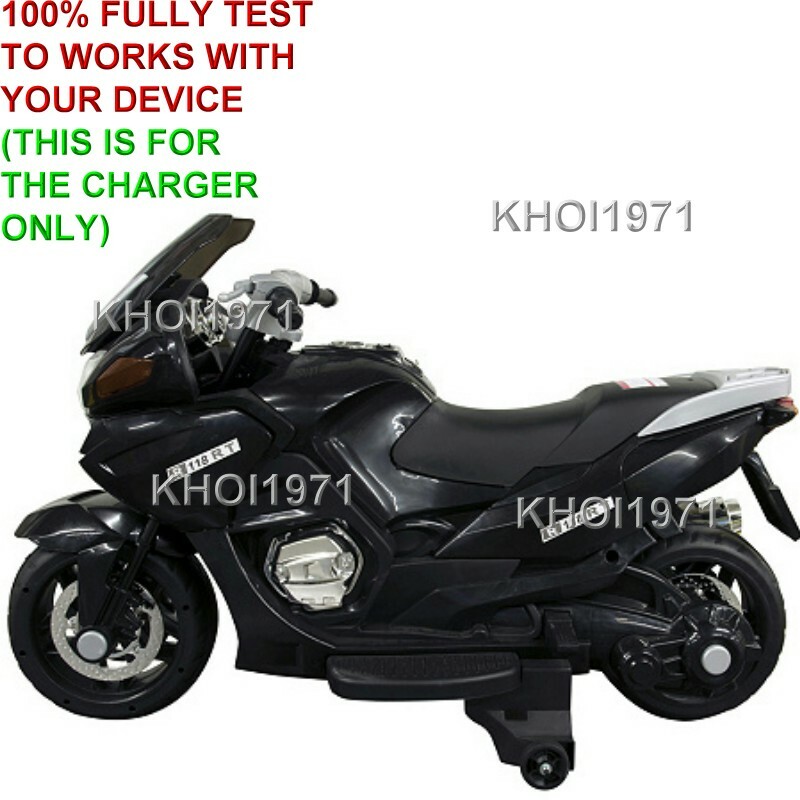 WALL CHARGER AC adapter 4F Blazin Wheels Motorcycle bike 12V BAT ride on R118 RT