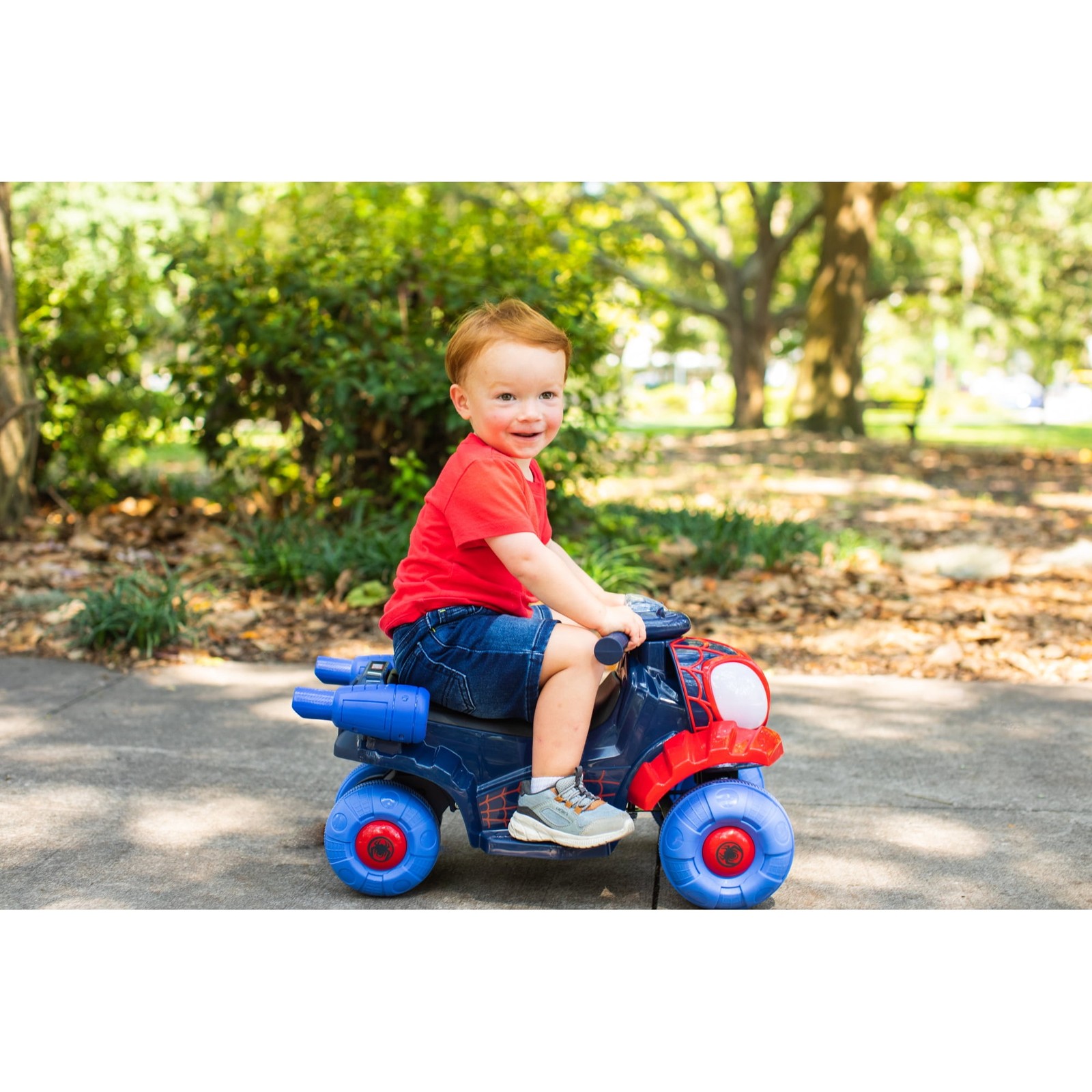 Marvel Spider Man 6V Electric Ride On Quad ATV Toddler Car Toy Ages 1 To 3 New