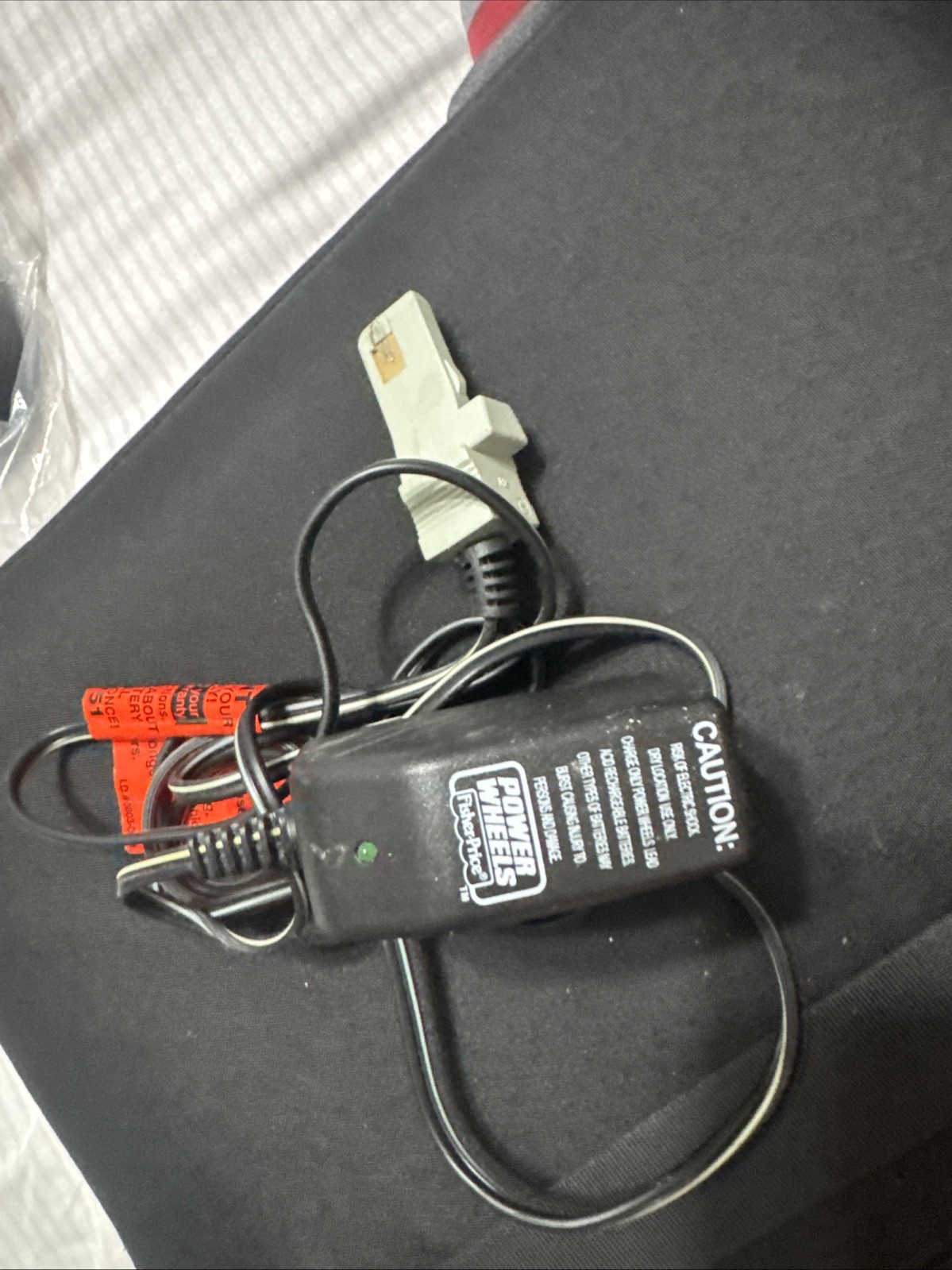 Power Wheels Fisher Price 12 Volt 12V Blk Battery Charger 00801-1778 Genuine