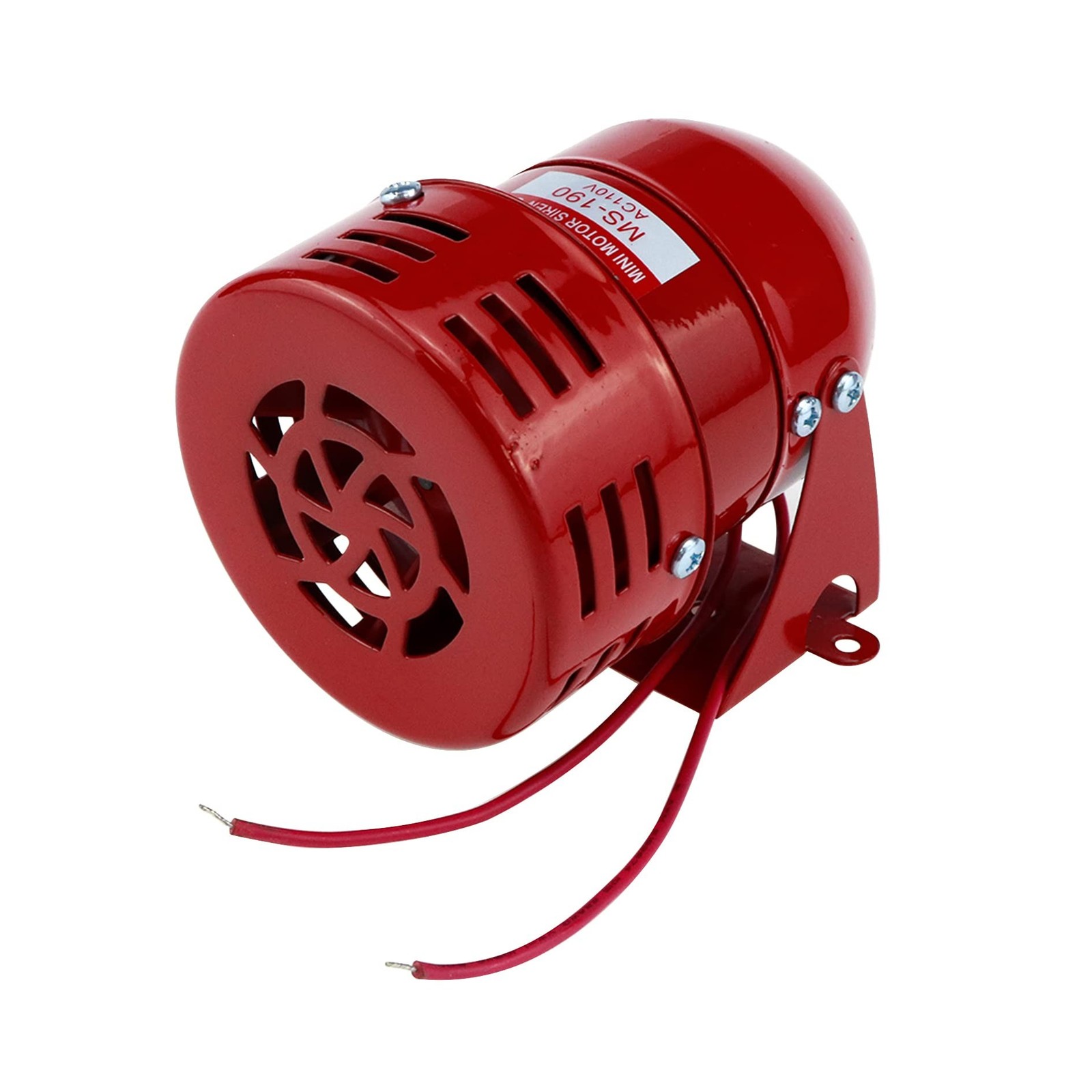 Motor Siren Red 1Pc AC 110V 114dB Industry Electric Motor Alarm Driven Siren,…