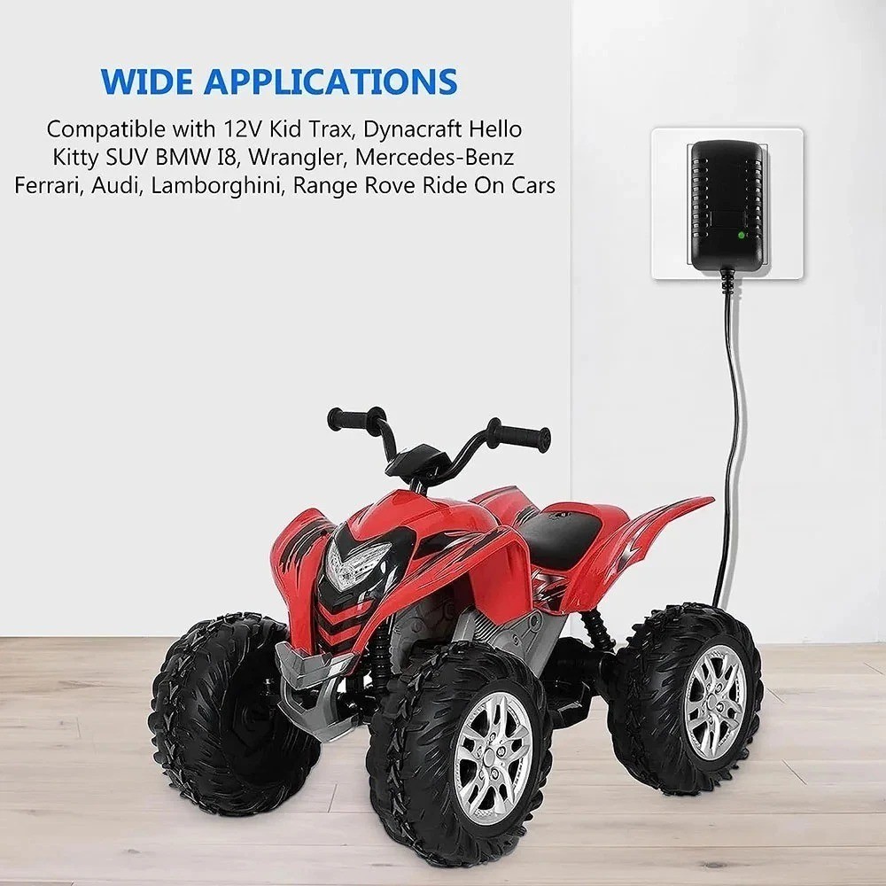 12V Battery Charger for Kids Ride on Toys, 12V Kids Ride on Car Charger for Kid