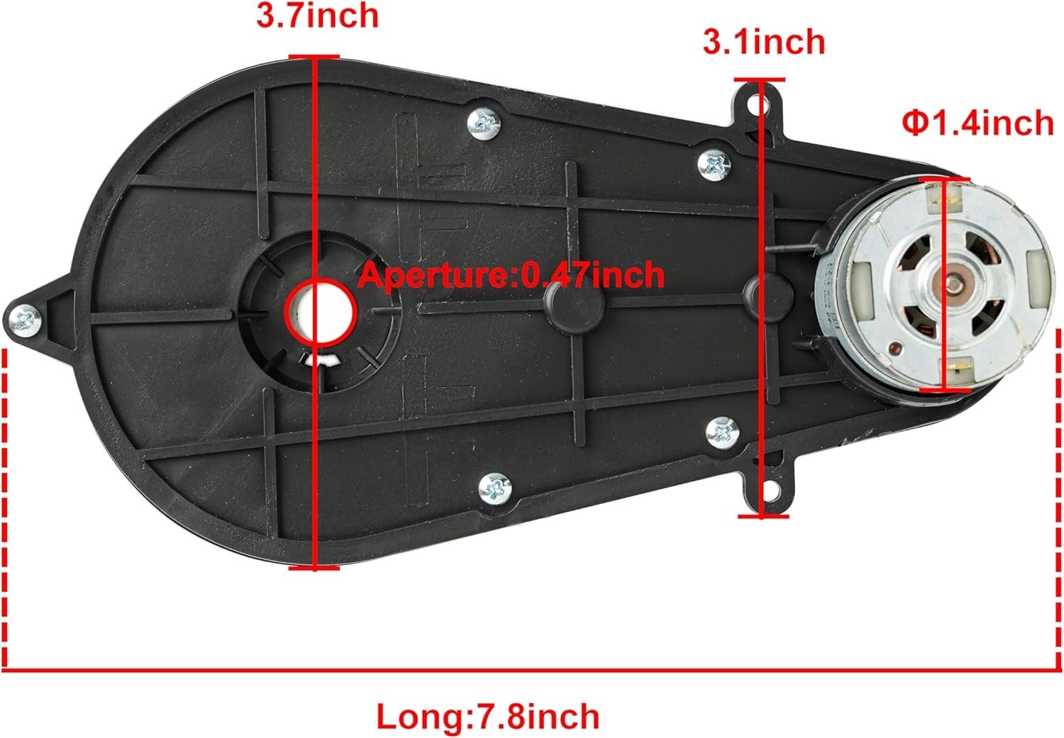 550 30000RPM Gearbox Replacement with 12V Motor for Electric Ride On Car