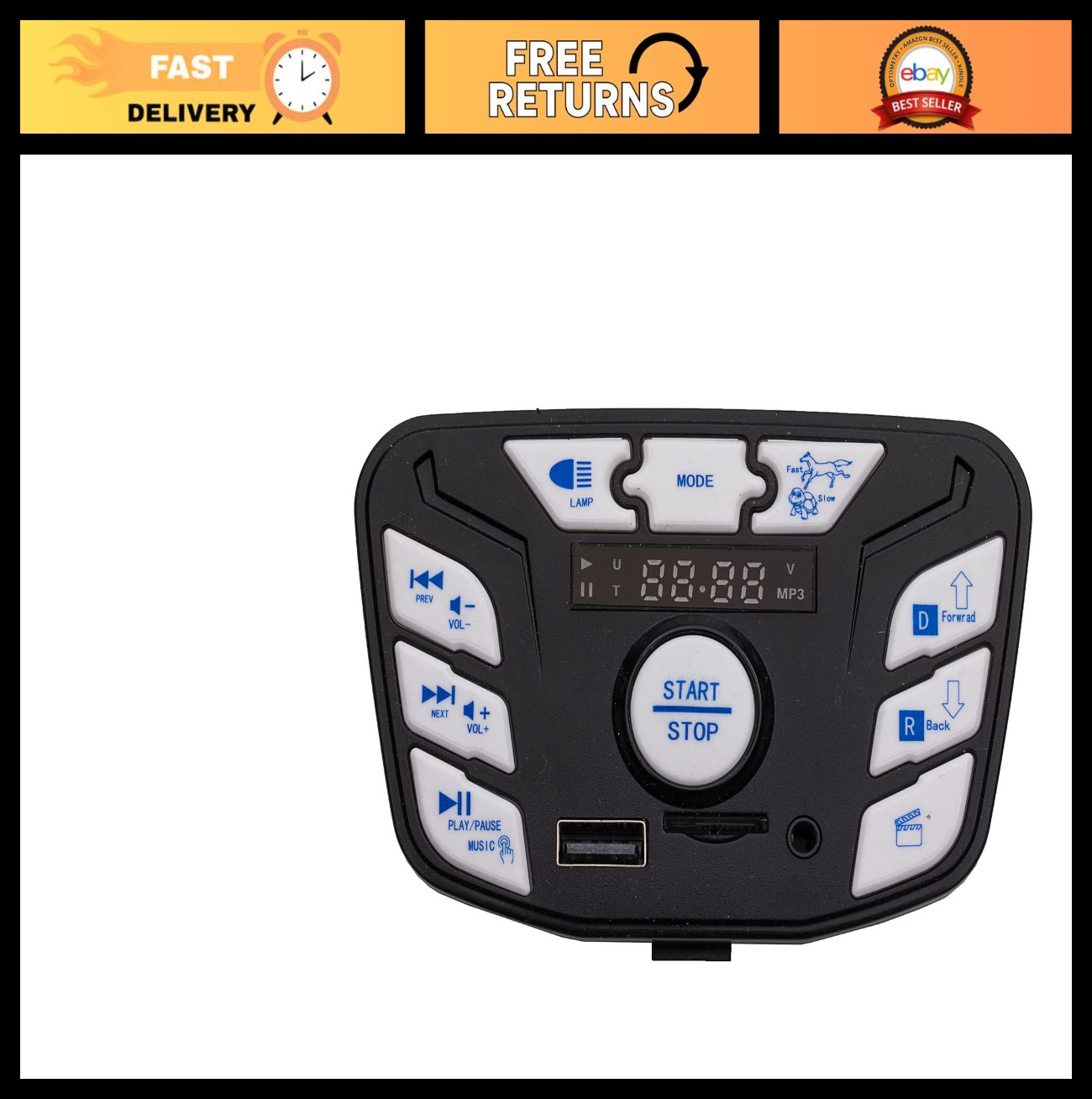 24V Children’s Electric Vehicle Power Supply, Bluetooth Music Control Switch, Mu