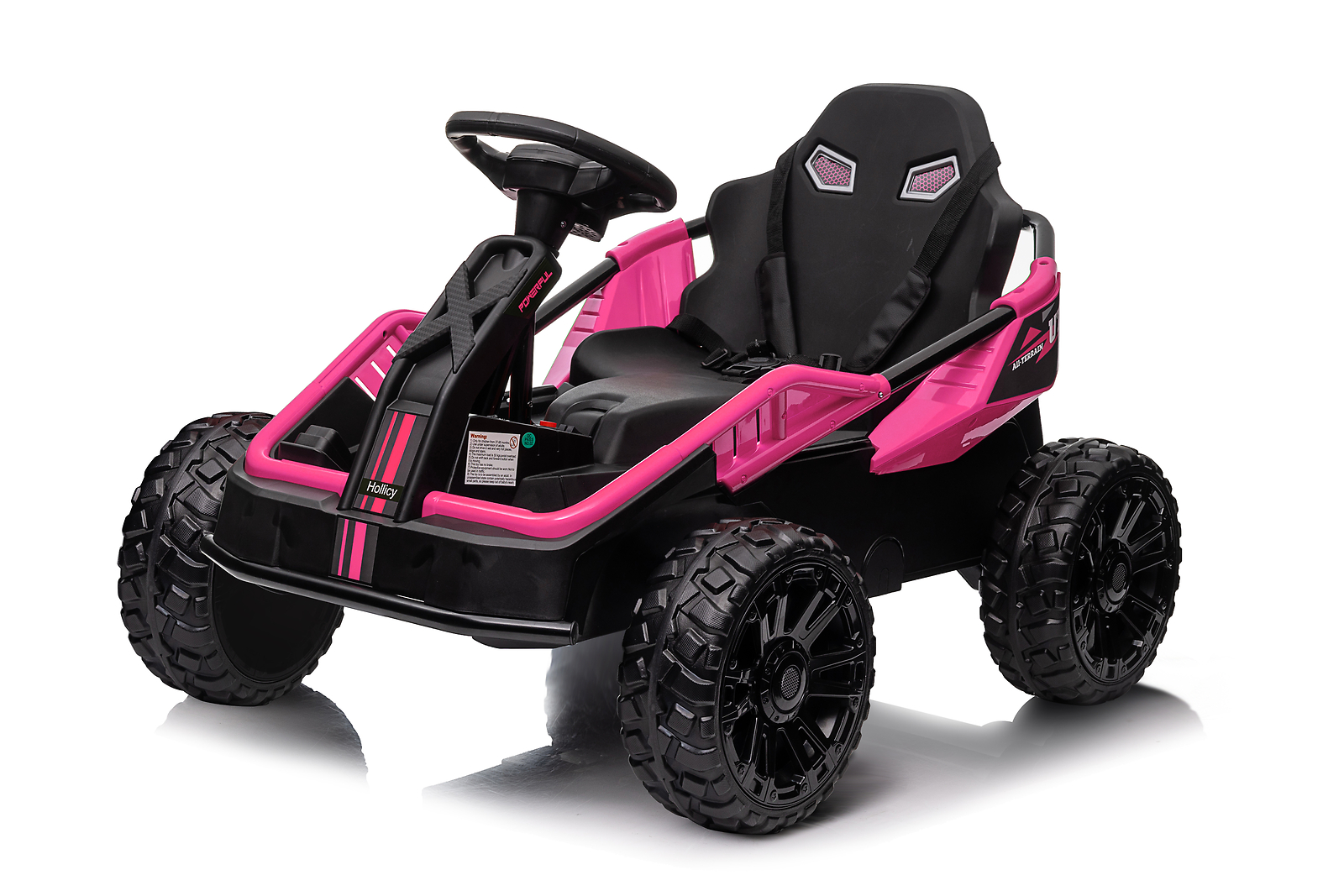 24V Ride On Toy for Big Kids 4x200W Electric Go Kart Safety First Battery-Powere