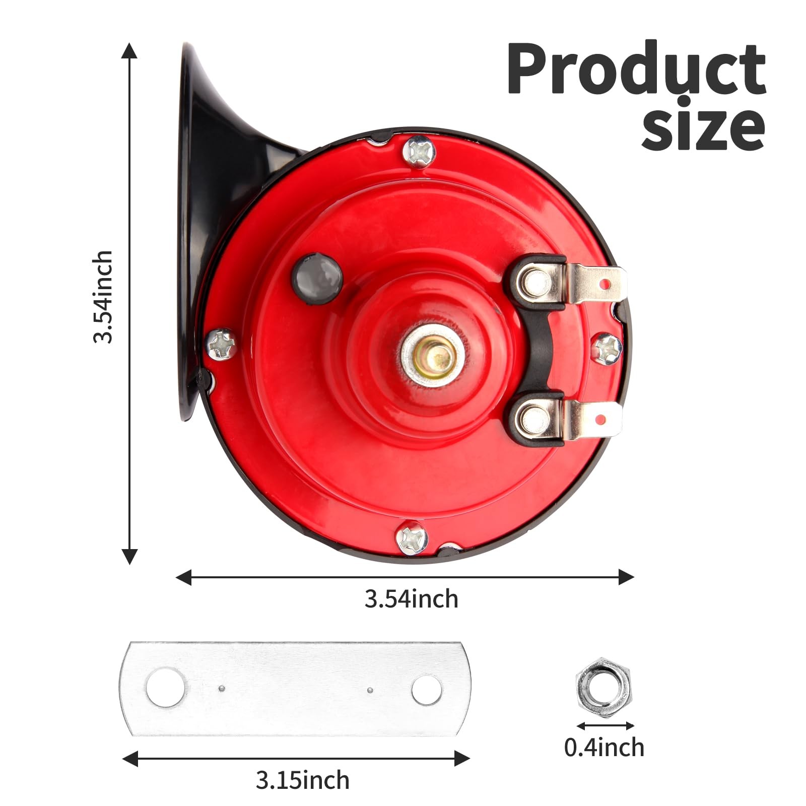 Train Horns for Trucks 300DB Loud Snail Horn,12V Waterproof Horns Kit Super L…