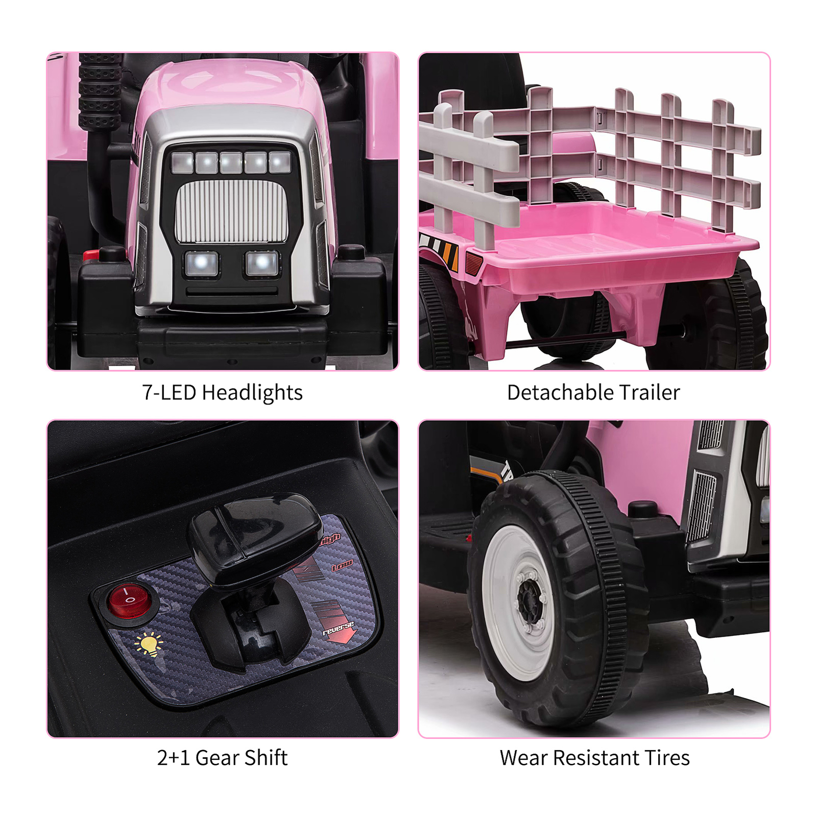 Toddler Ride On Car Electric Remote Control Battery Powered for Kids 3-6 Years