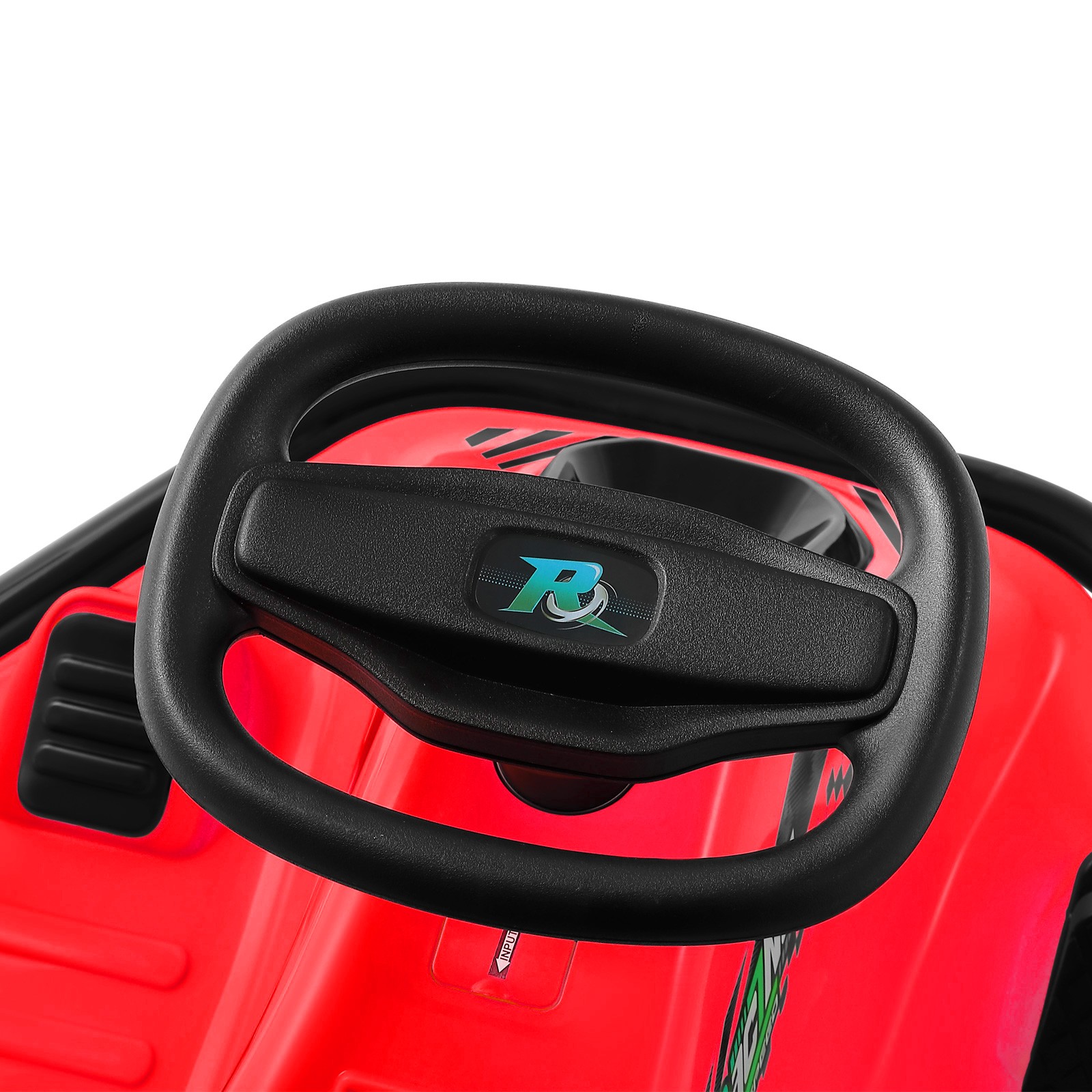 Red 24V Powered Kids Electric Drift Go Kart Ride On Car with Music,USB,Bluetooth