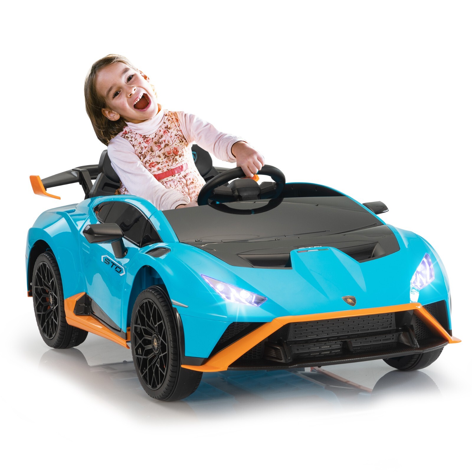 12V Kids Ride On Car Licensed Lamborghini Battery Powered Toys w/Remote Control