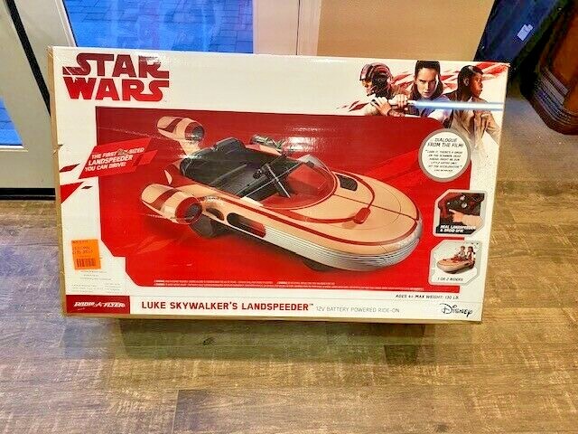 EMPTY BOX ONLY === Radio Flyer Star Wars 12V Luke Skywalker’s Landspeeder Ride