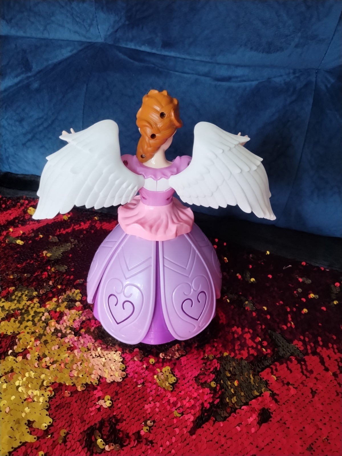 Dancing Angel Lighting Music Rotate Beautiful Doll Robot Toy Best Gift For Girls