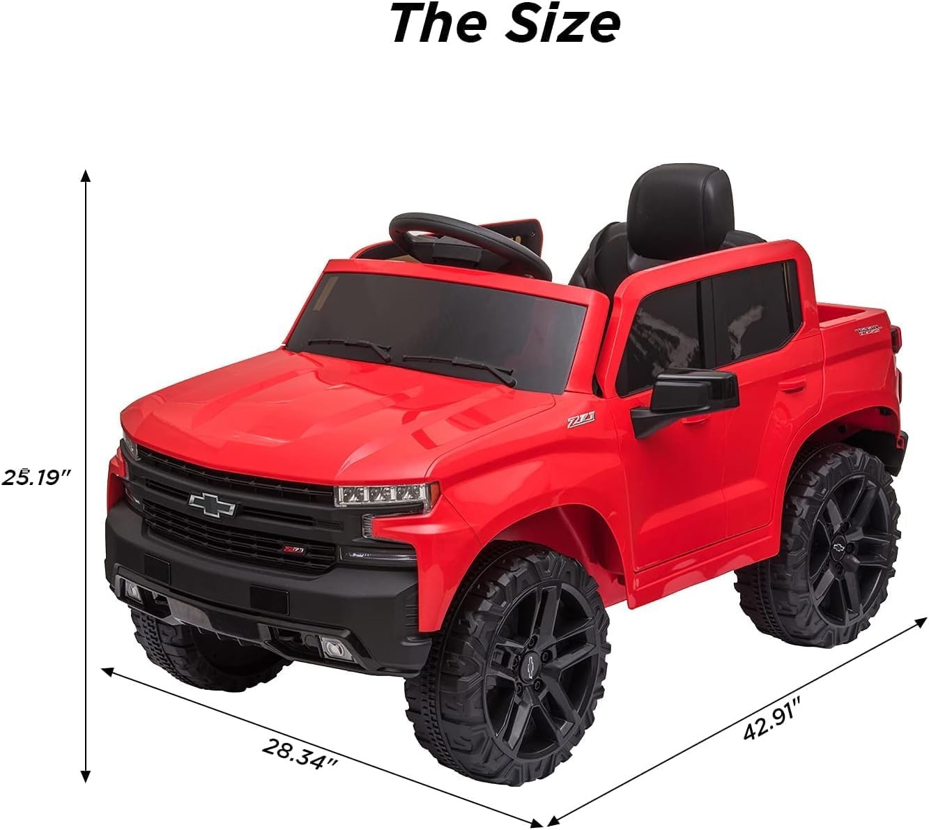12V Ride on Car,Battery Powered Licensed Kid Ride On Truck Electric Vehicles Toy