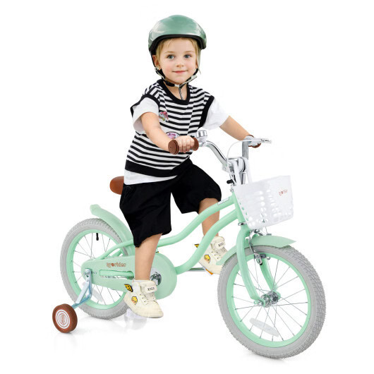 16 Inch Kids Bike with Adjustable Seat and Bell for Kids 3-8 Years Olds-16 inche